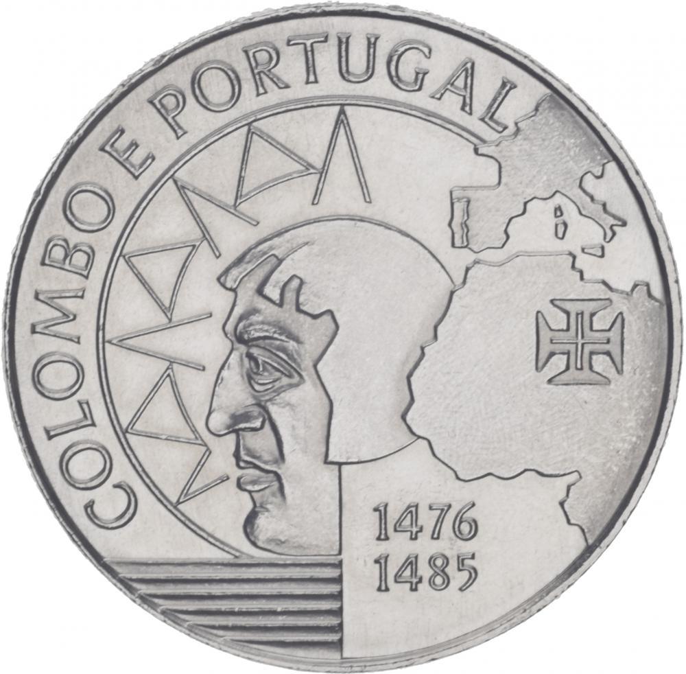 Коллекционная монета Португалия 200 эскудо 1991 Колумб и Португалия AU-UNC (KM#658)