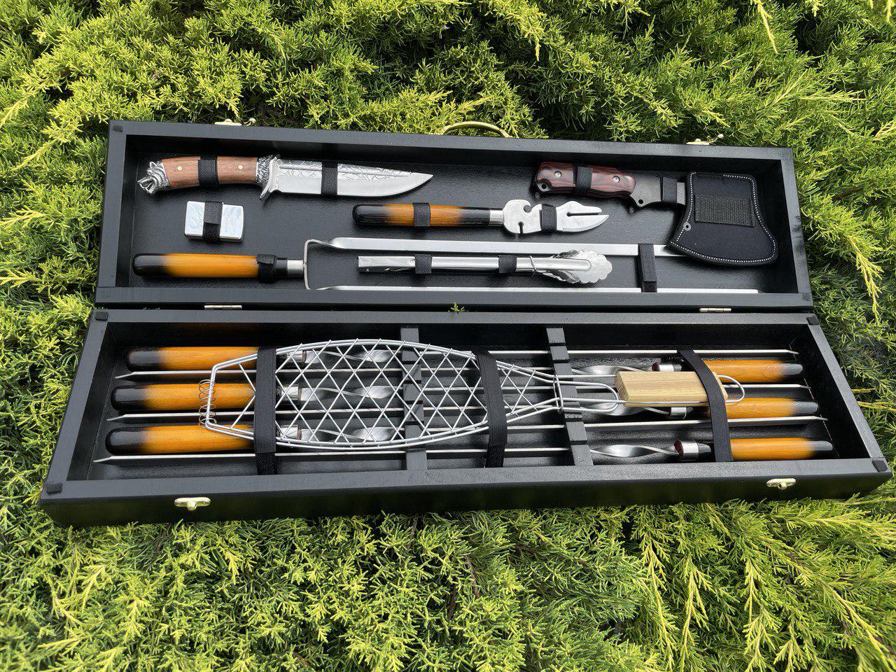 Набор шампуров в кейсе Хищник №7 M