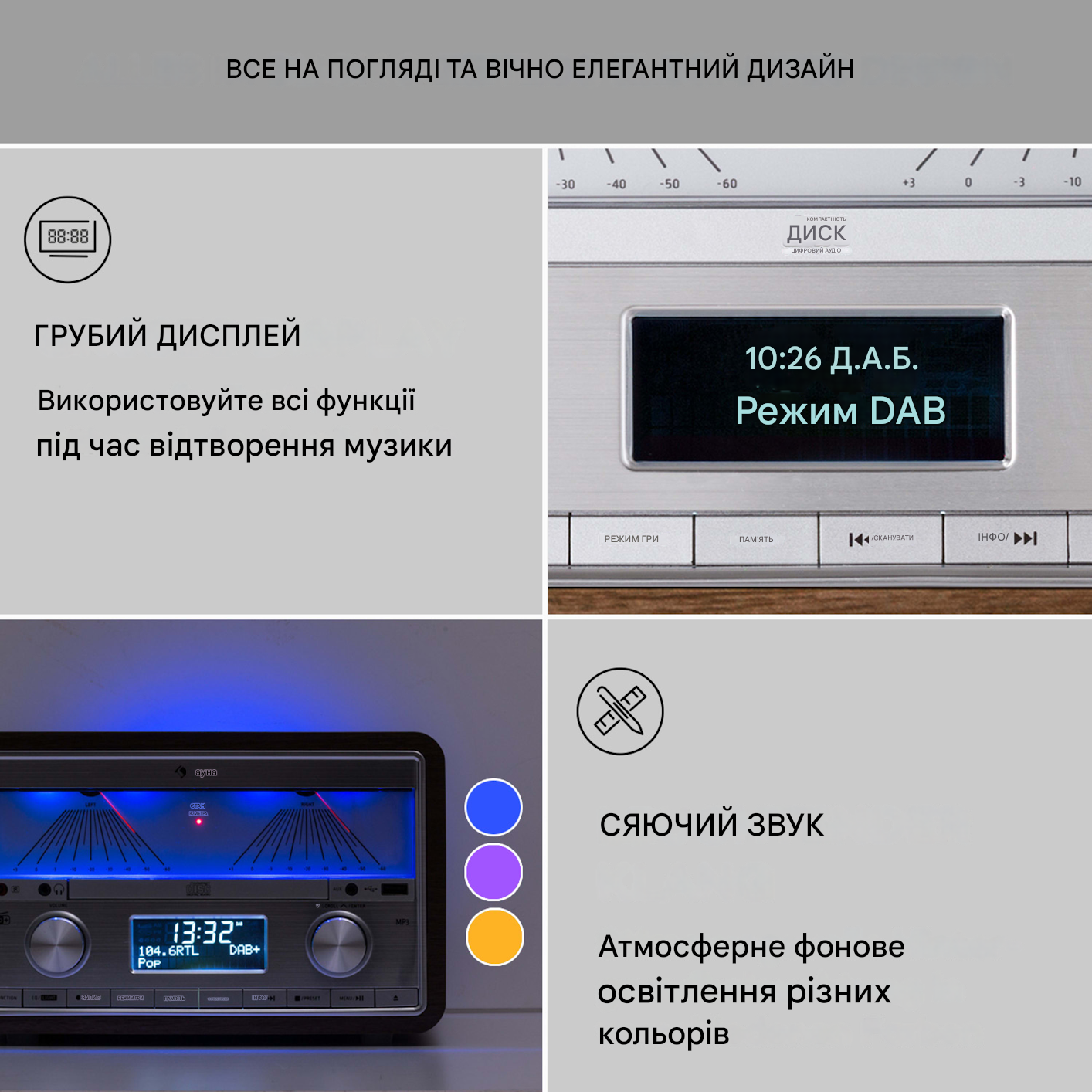 Стереосистема Auna Elton DAB (10041319) - фото 3