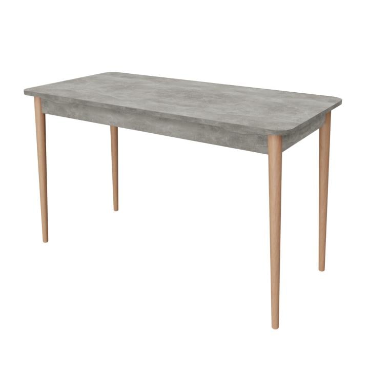 Стол обеденный прямоугольный Неман Моно 1180х580 мм Бетон/Ольха (46360) Стол обеденный прямоугольный Неман Моно 1180х580 мм Бетон/Ольха (46360)