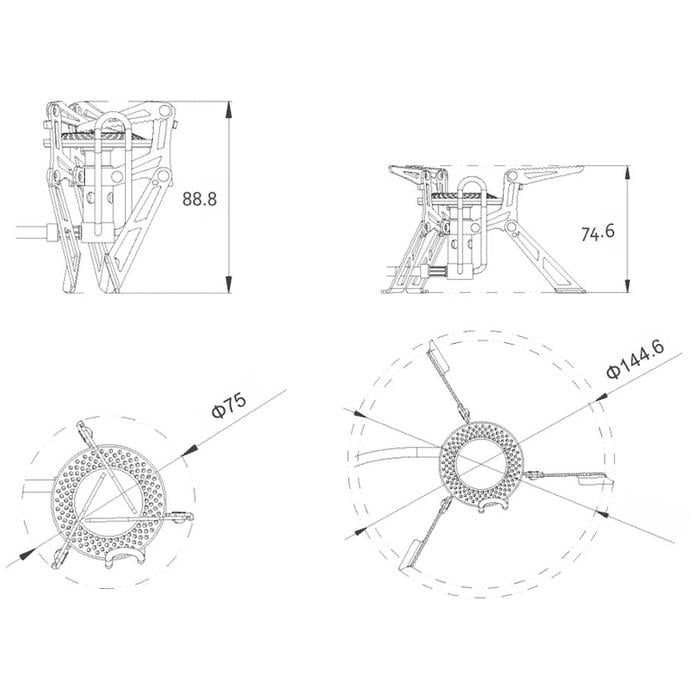 Газовий пальник зі шлангом Fire-Maple FMS-118 (54882) - фото 4 Газовий пальник зі шлангом Fire-Maple FMS-118 (54882) - фото 4