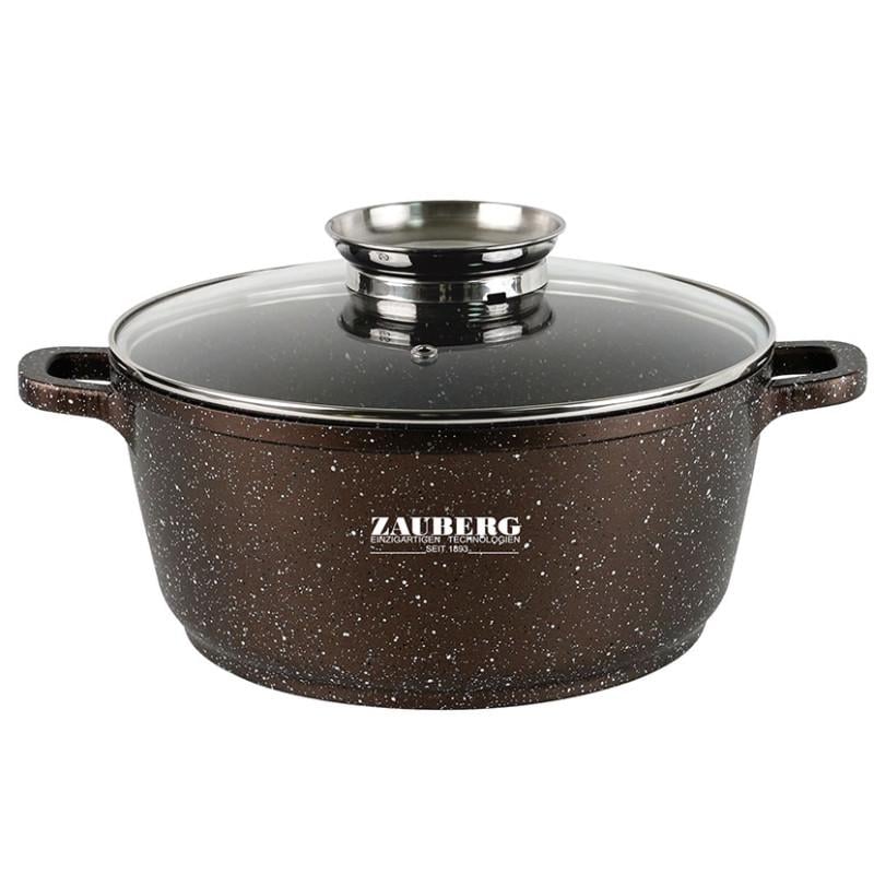 Кастрюля с крышкой ZAUBERG алюминиевая с мраморным покрытием 3,2 л (0322 CH) Кастрюля с крышкой ZAUBERG алюминиевая с мраморным покрытием 3,2 л (0322 CH)