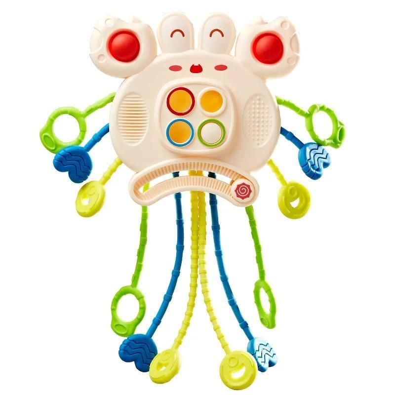 Детская игрушка Монтессори для сенсорного развития Crab Beige