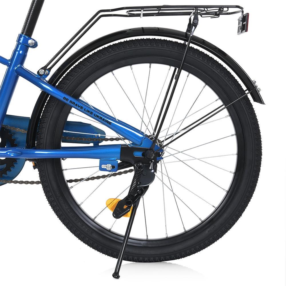 Дитячий велосипед PROF1 Brave 20" з багажником Синій - фото 5 Дитячий велосипед PROF1 Brave 20" з багажником Синій - фото 5