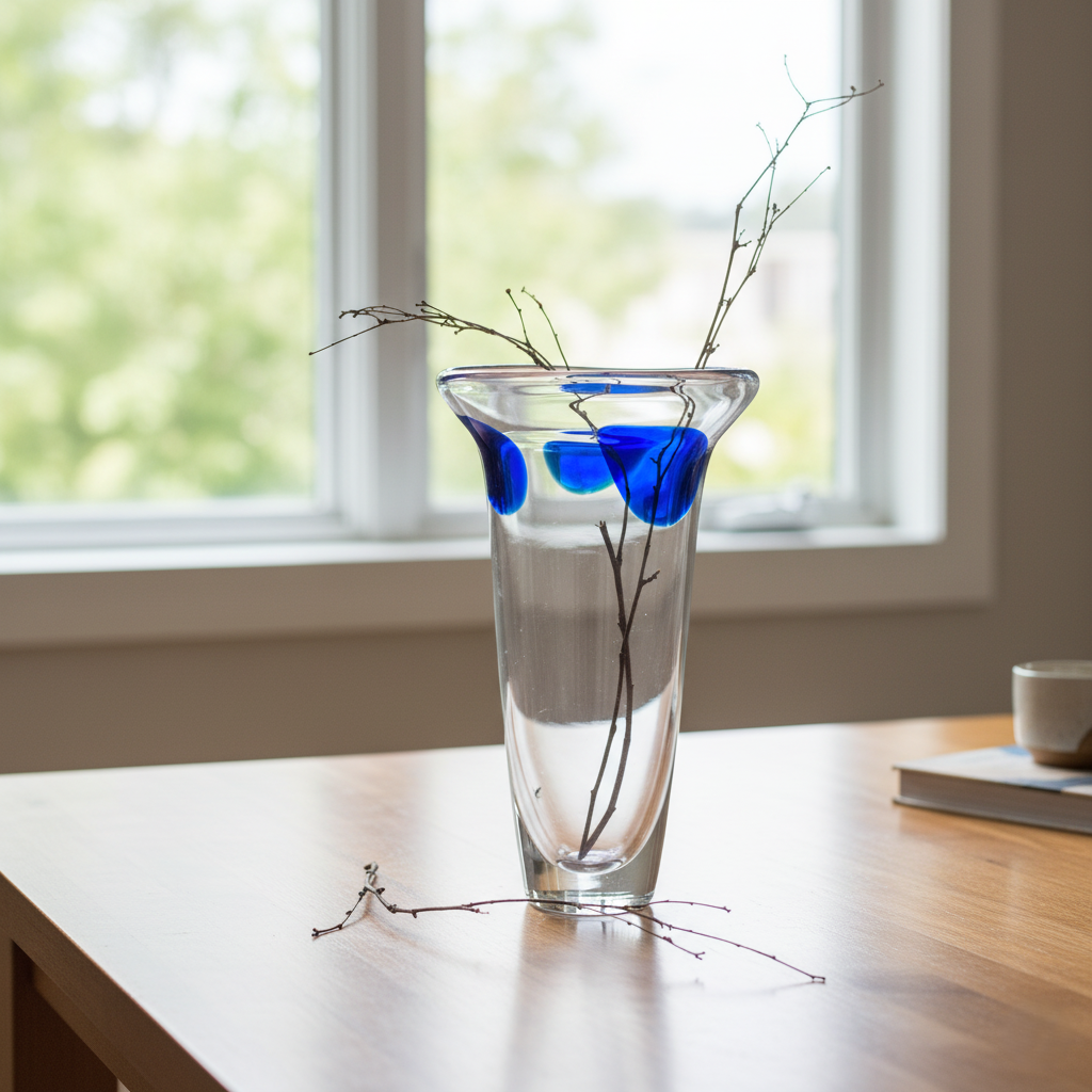 Ваза для цветов стеклянная Sakura 32 см (30240900) - фото 4