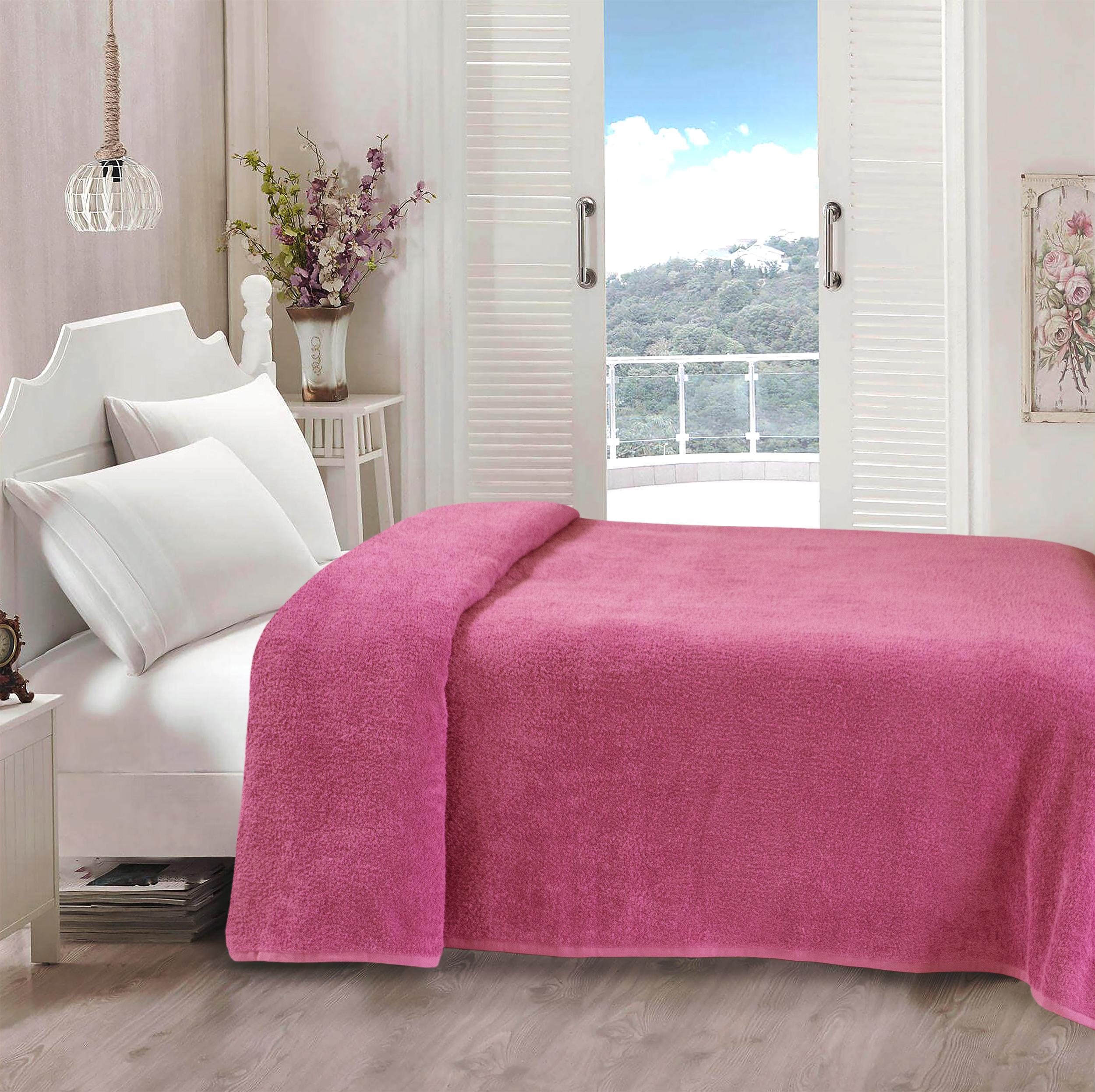 Простынь Iris Home махровая 190х220 см Azalea pink (11192728) - фото 2