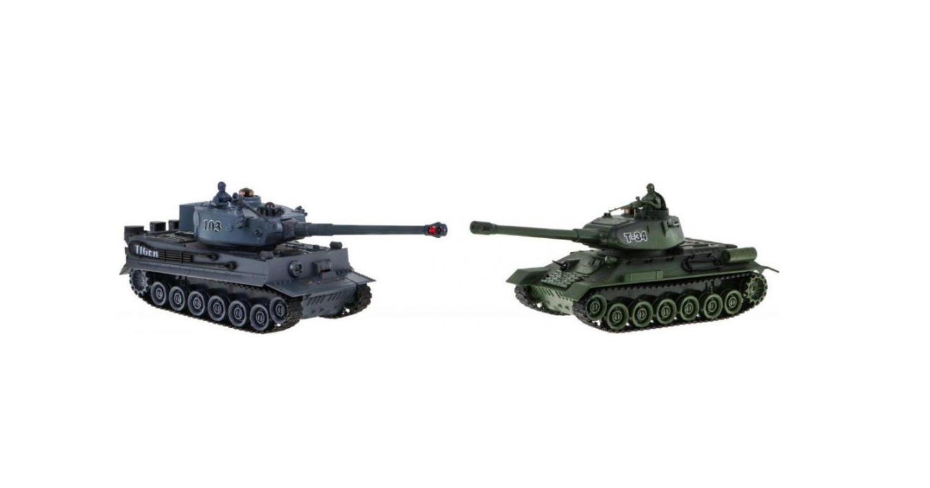 Детские танки на радиоуправлении Т-34 и Тигр 3+ ZRC.99824 (440016)