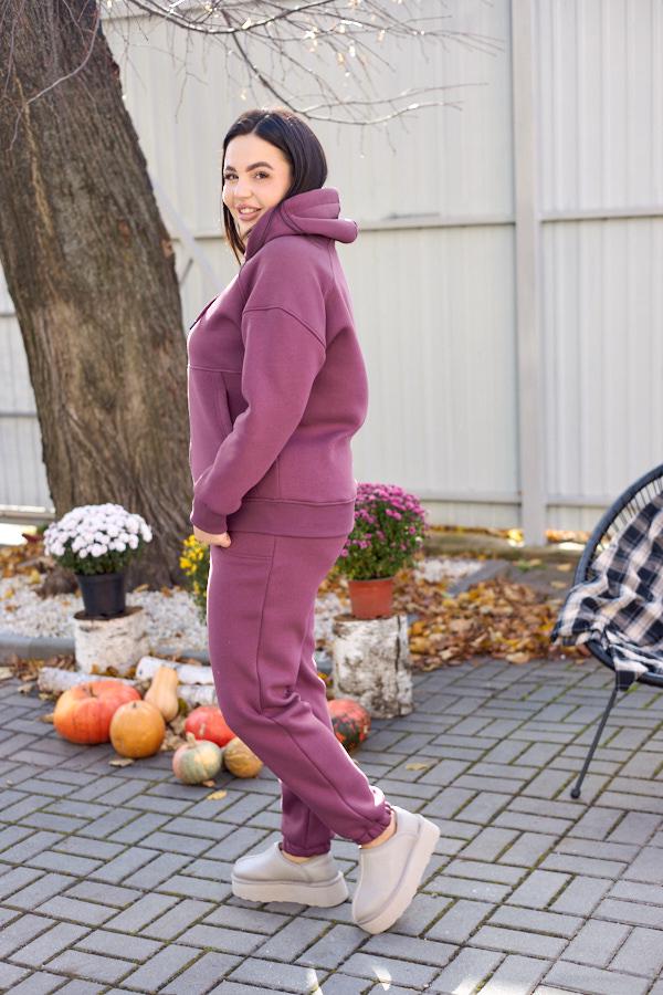 Спортивный костюм женский AKSAN зимний байковый двойка XL Фиолетовый (25.2071_violet_48(XL)) - фото 2 Спортивный костюм женский AKSAN зимний байковый двойка XL Фиолетовый (25.2071_violet_48(XL)) - фото 2