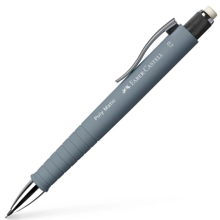 Карандаш механический Faber-Castell POLY MATIC В 0,7 мм Серый (133388) Карандаш механический Faber-Castell POLY MATIC В 0,7 мм Серый (133388)