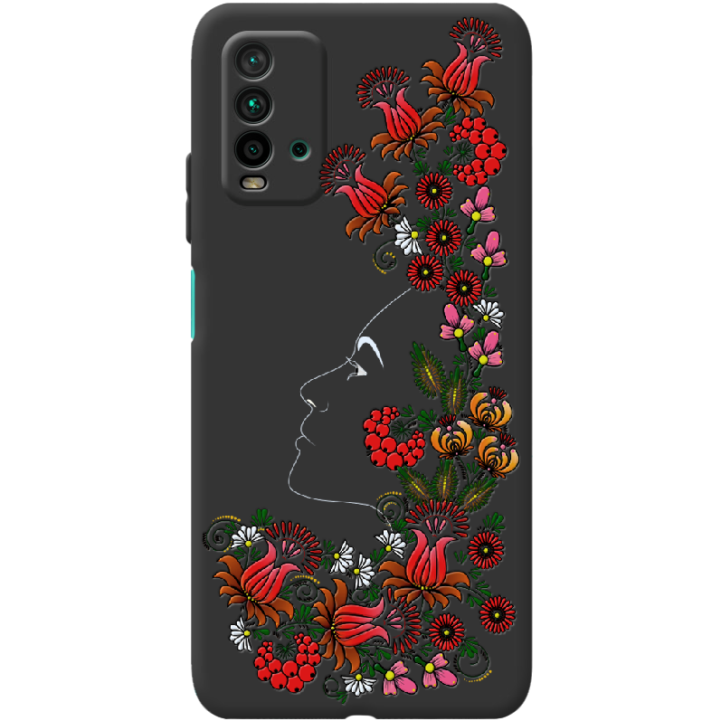 Чехол BoxFace Xiaomi Redmi 9T 3D Ukrainian Muse Черный силикон (41685-bk64-42106)