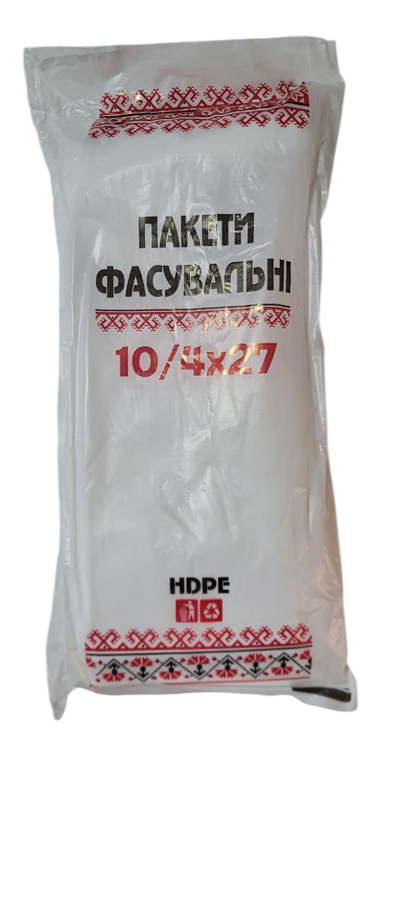 Полиэтиленовые пакеты фасовочные Вышиванка 10/4х27 600 шт. (2806232044)