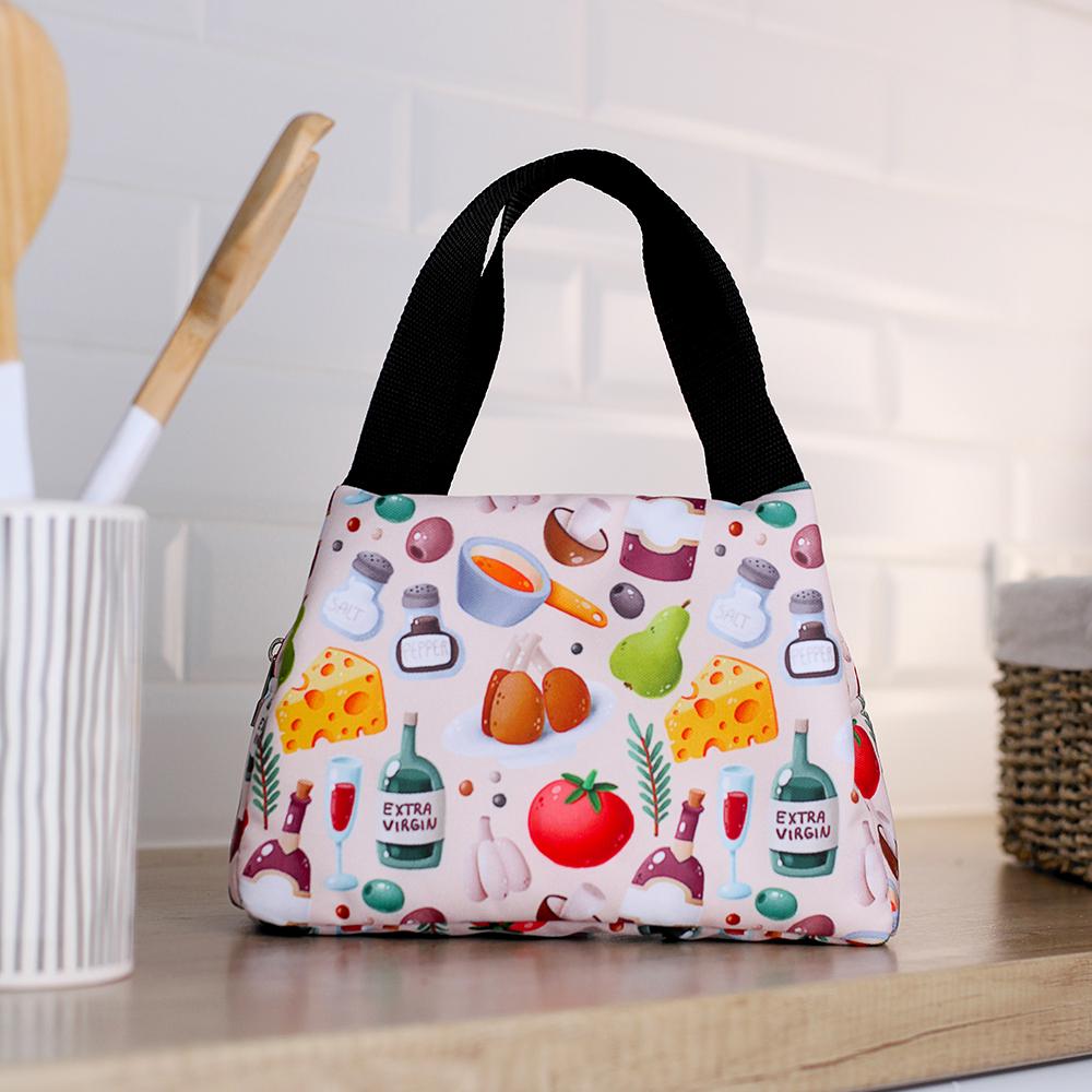 Термосумка Lunch bag "Корисне і не тільки…" 24х12х17 см (LUN_24S010) - фото 1