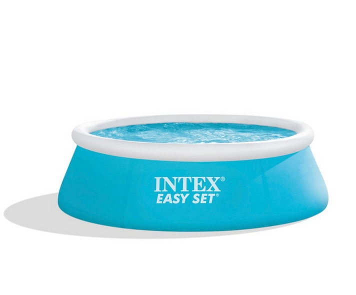 Бассейн надувной 183х51 см с тентом/подстилкой и насосом 880 л Синий (28101-2)