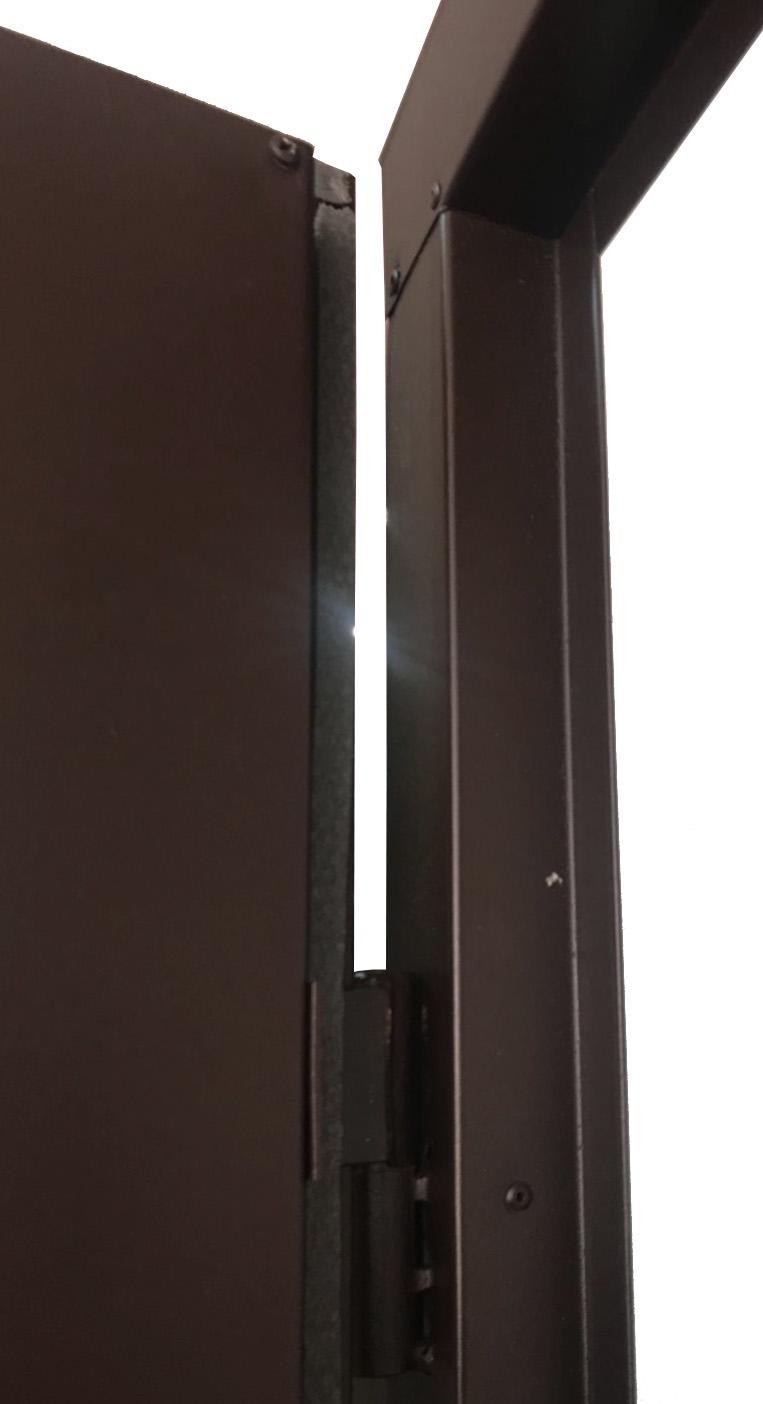 Дверь входная MSM Торнадо утепленная левая металл с двух сторон 0,6 мм порошковая краска 2020х960 мм Коричневый (101-013) - фото 4