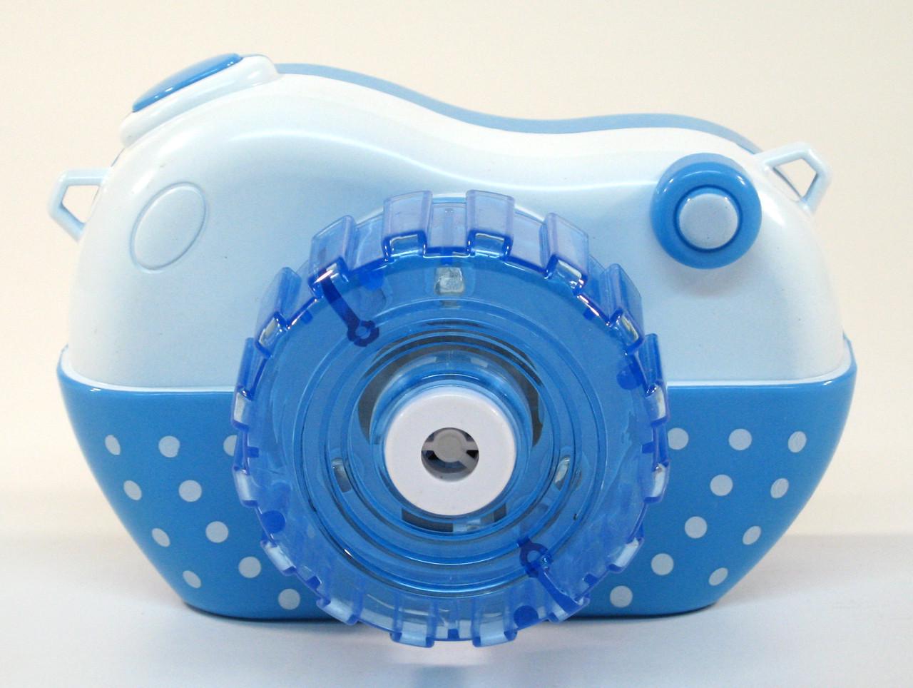 Генератор мыльных пузырей Фотокамера с ремешком и запасками Синий