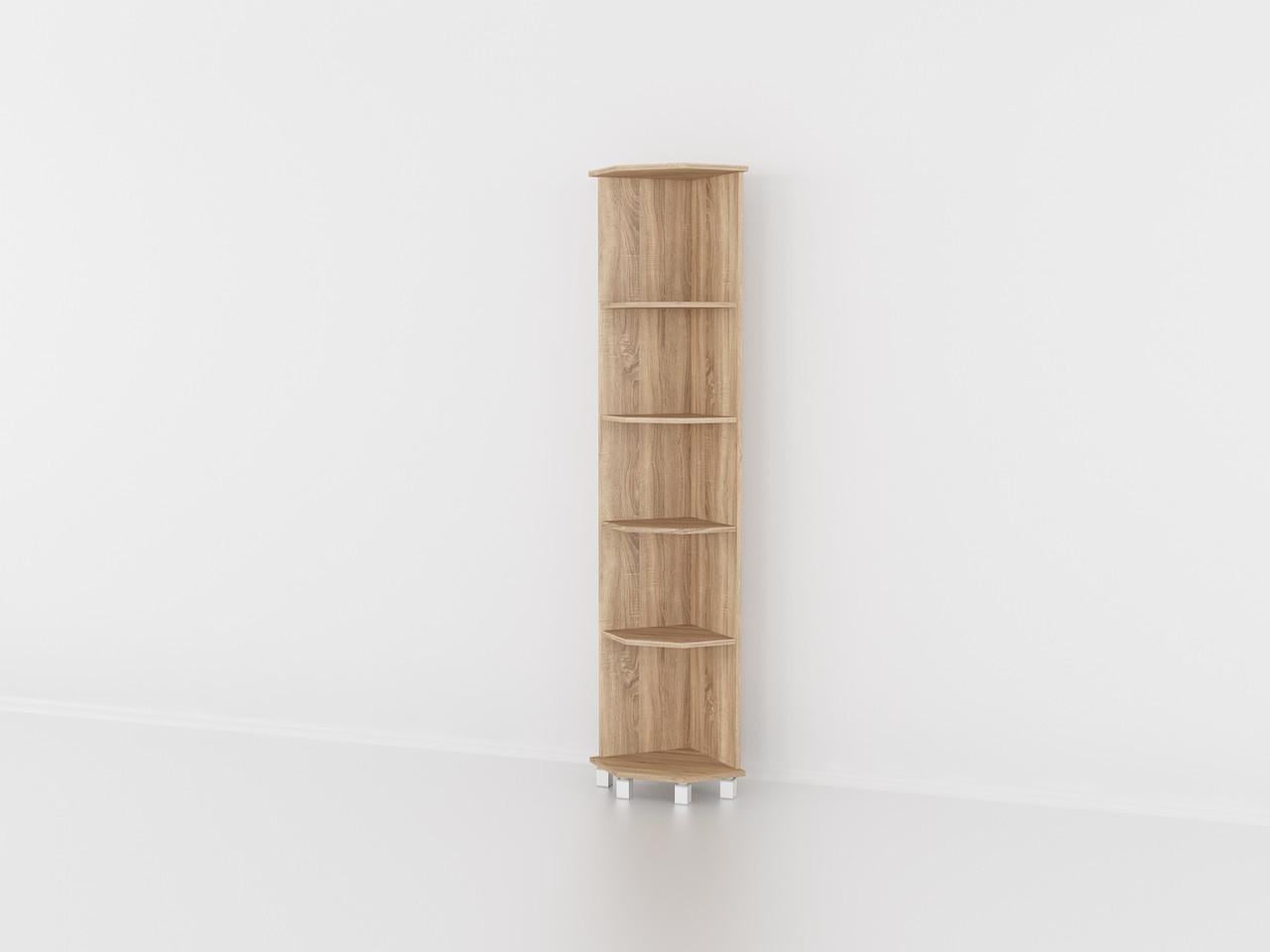 Полка для книг угловая 360x1930x360 мм Дуб Сонома Полка для книг угловая 360x1930x360 мм Дуб Сонома