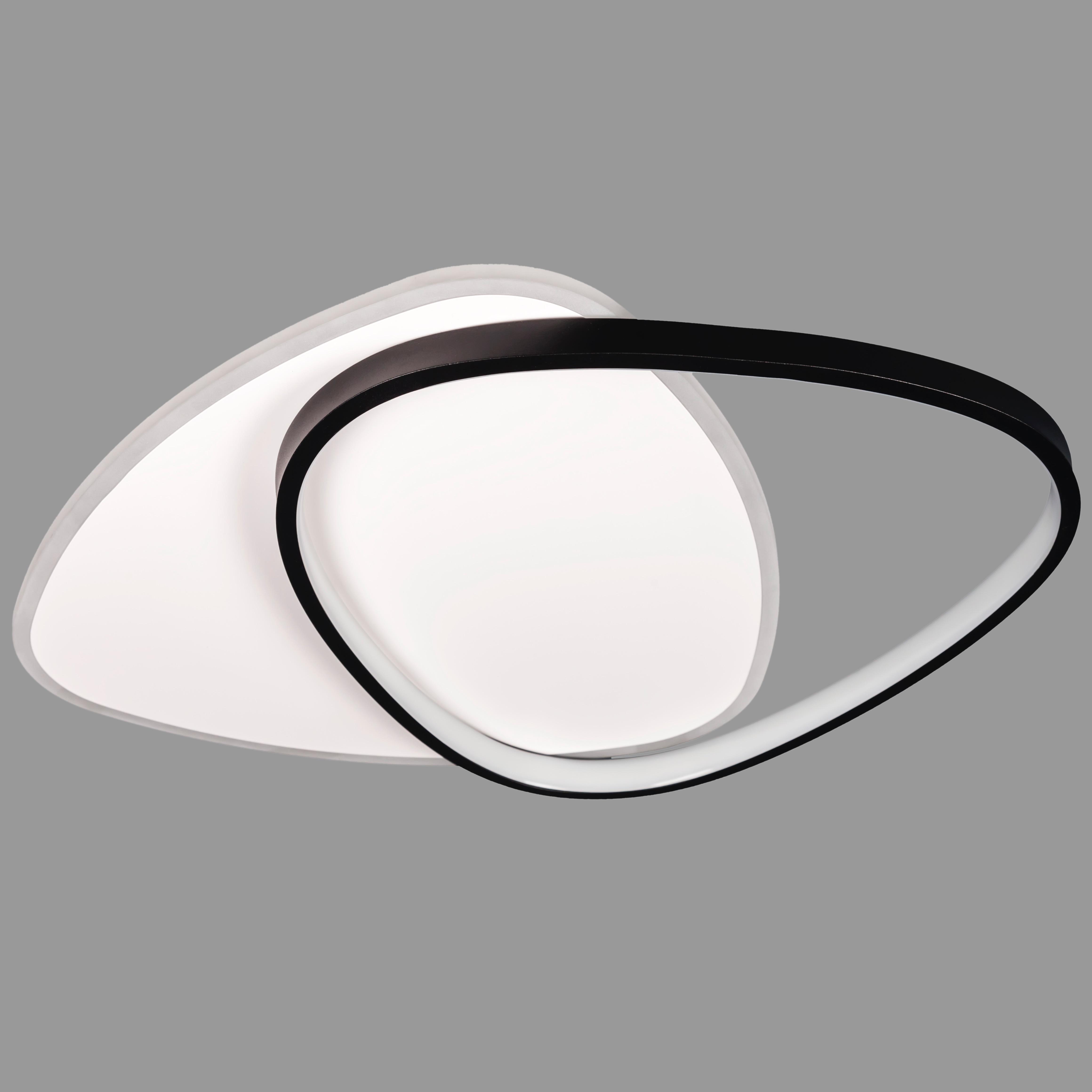 Люстра потолочная современная светодиодная 44W Белый (87-1031 WH+BK)