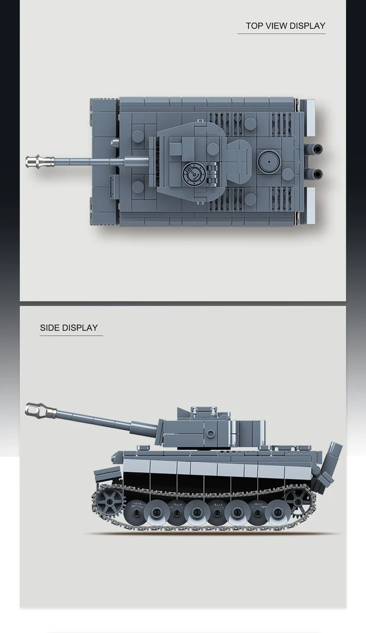 Конструктор Танк Panzer Tiger 503 деталейз фігурками (30220265) - фото 5 Конструктор Танк Panzer Tiger 503 деталейз фігурками (30220265) - фото 5