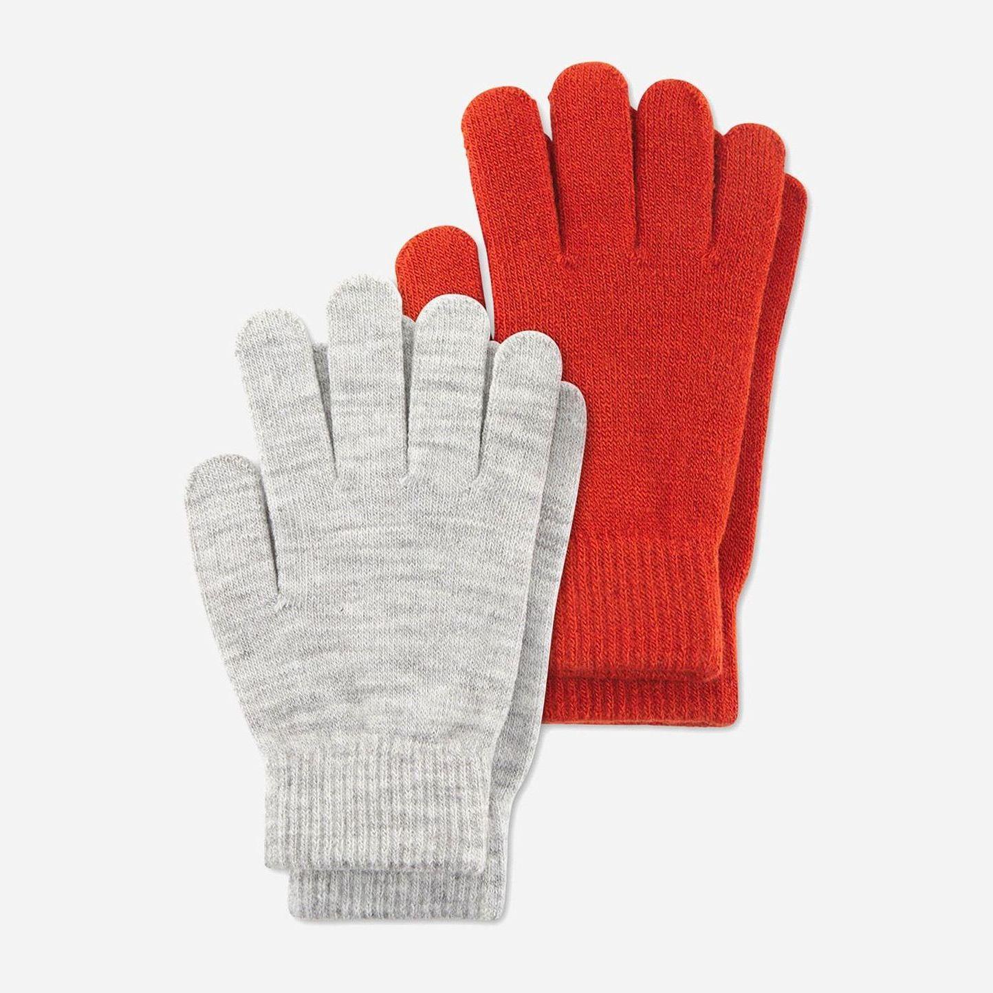 Рукавички C&A 146-152 см 2 паСірий/Теракотовий (2610874521)