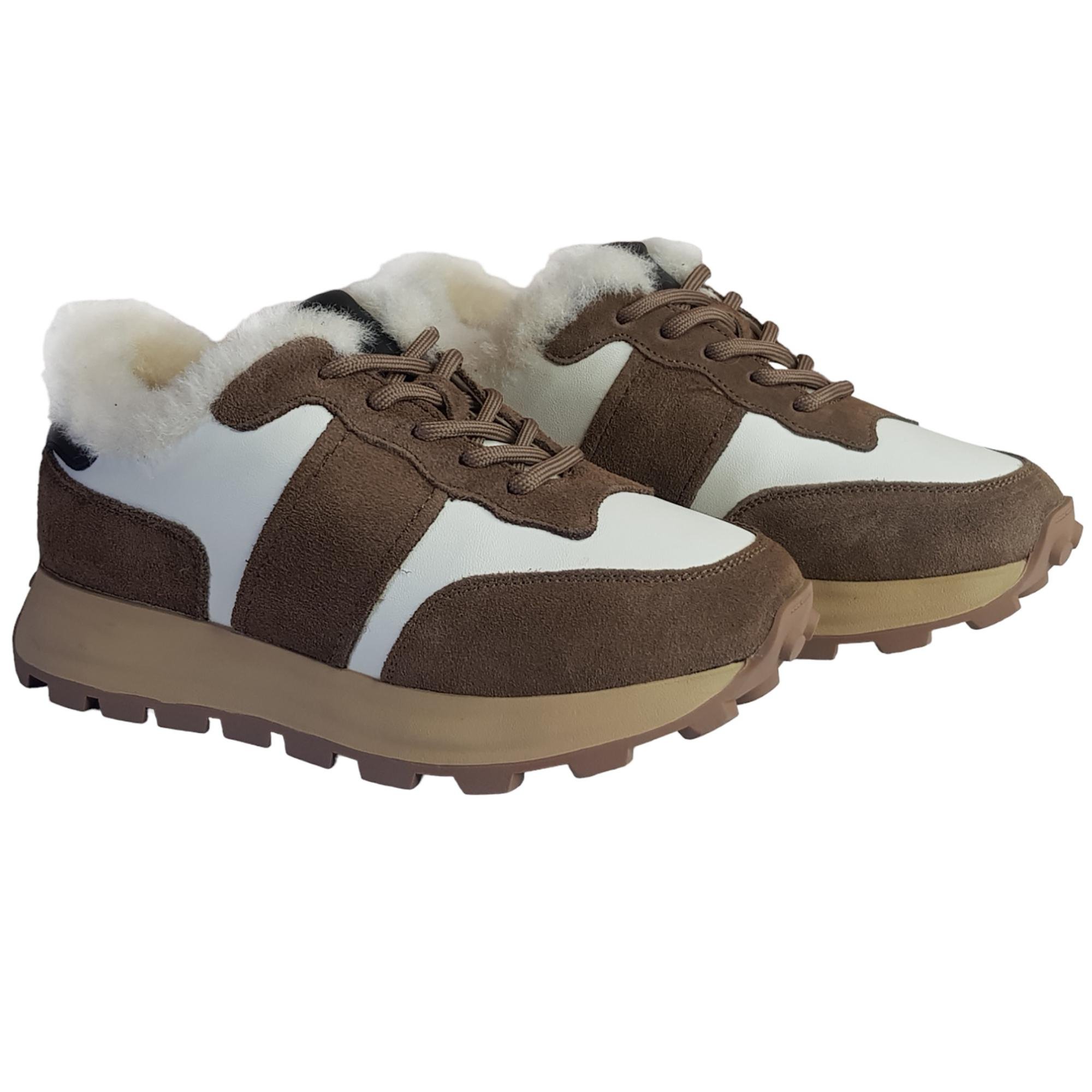 Кроссовки зимние женские Baden р. 38 Бежевый/Коричневый (013702-38) - фото 4 Кроссовки зимние женские Baden р. 38 Бежевый/Коричневый (013702-38) - фото 4