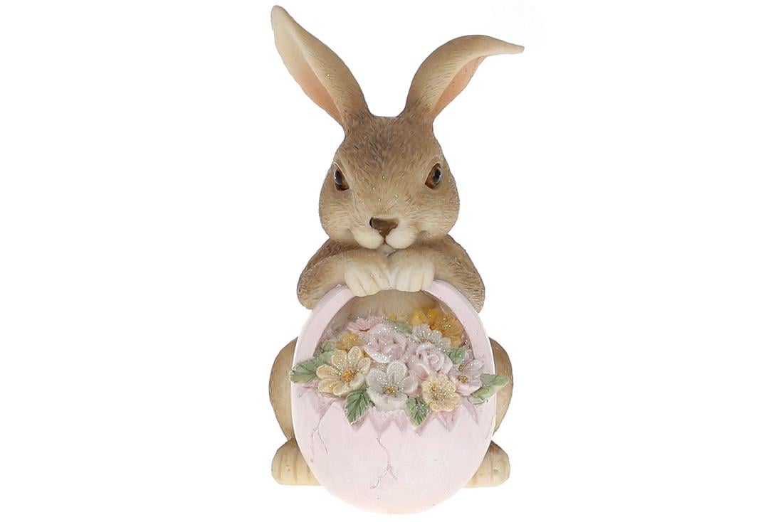 Декоративная статуэтка BonaDi Кролик с корзиной (K07-122)