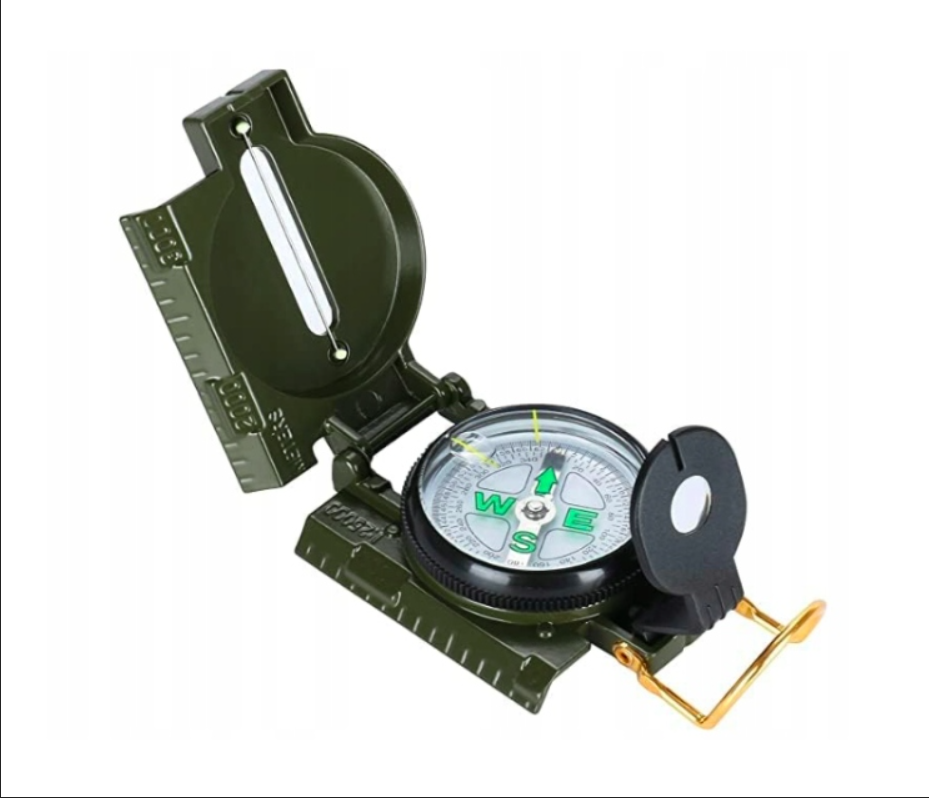 Компас призматический с флуоресцентными отметинами Зеленый (2081) Компас призматический с флуоресцентными отметинами Зеленый (2081)