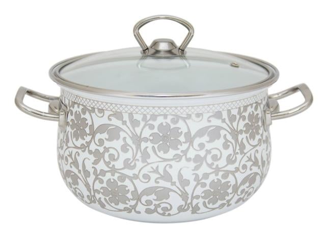 Каструля емальована Infinity Вензель 5 л індукційна (UK-6367440)