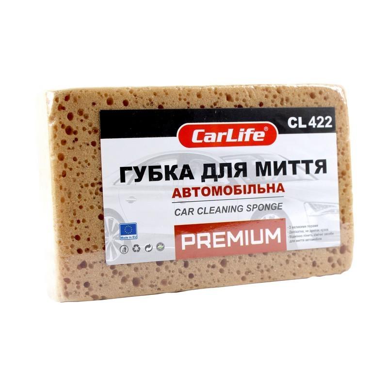 Губка для миття авто CarLife великі пори 200x140x60 мм (CL422)