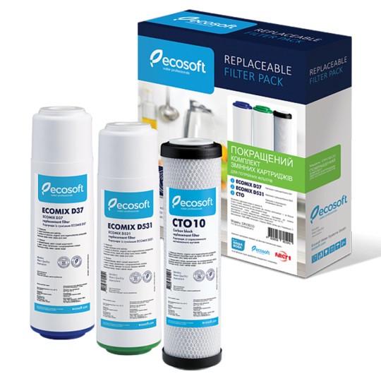 Комплект картриджів Ecosoft для потрійного фільтра 3 од. (30454894)