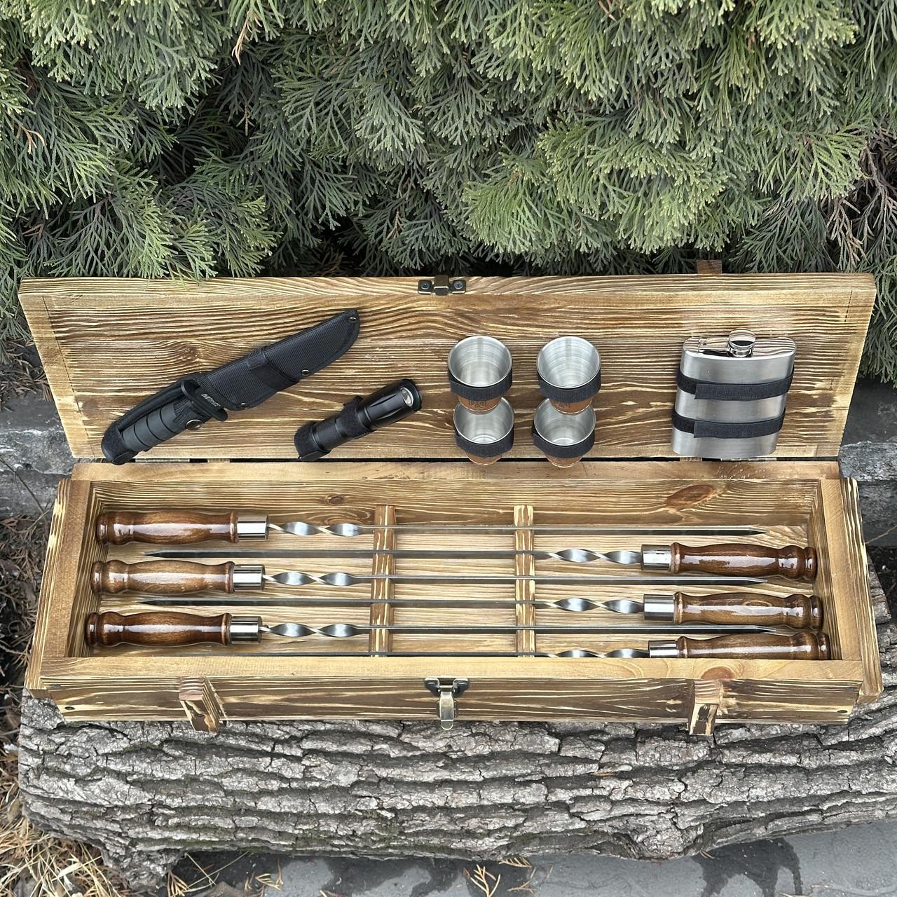 Набор подарочный для барбекю Mzavod Милитари Светло-коричневый (27728894)