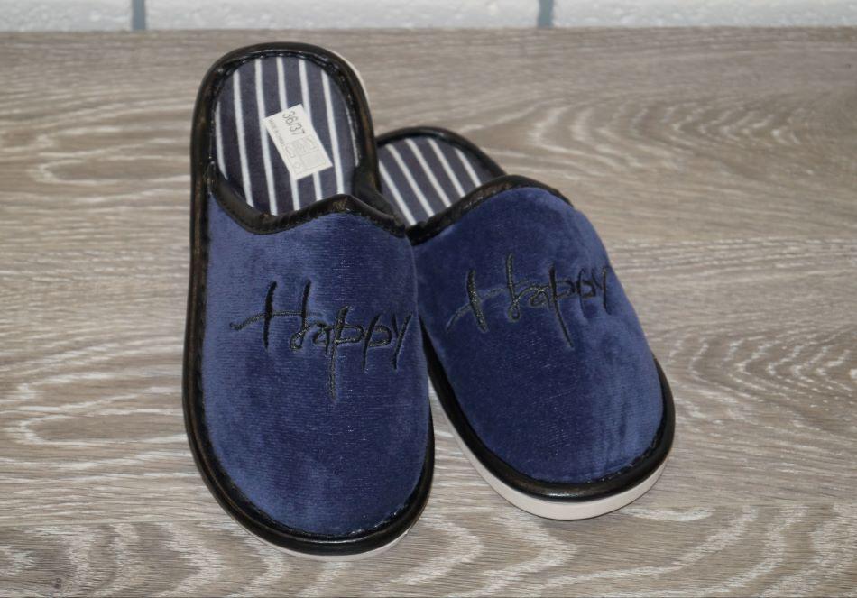 Тапочки комнатные Elmob 40/41 р. 25 см Синий (30126-4041)