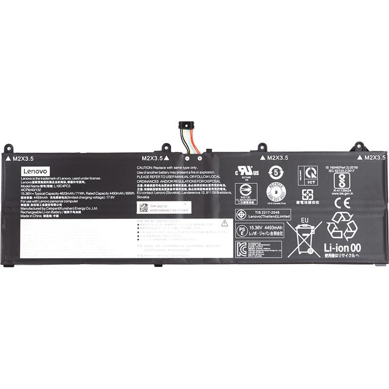 Акумулятор Power для ноутбуків Lenovo R7000P L19C4PC3 15,36V 4623mAh