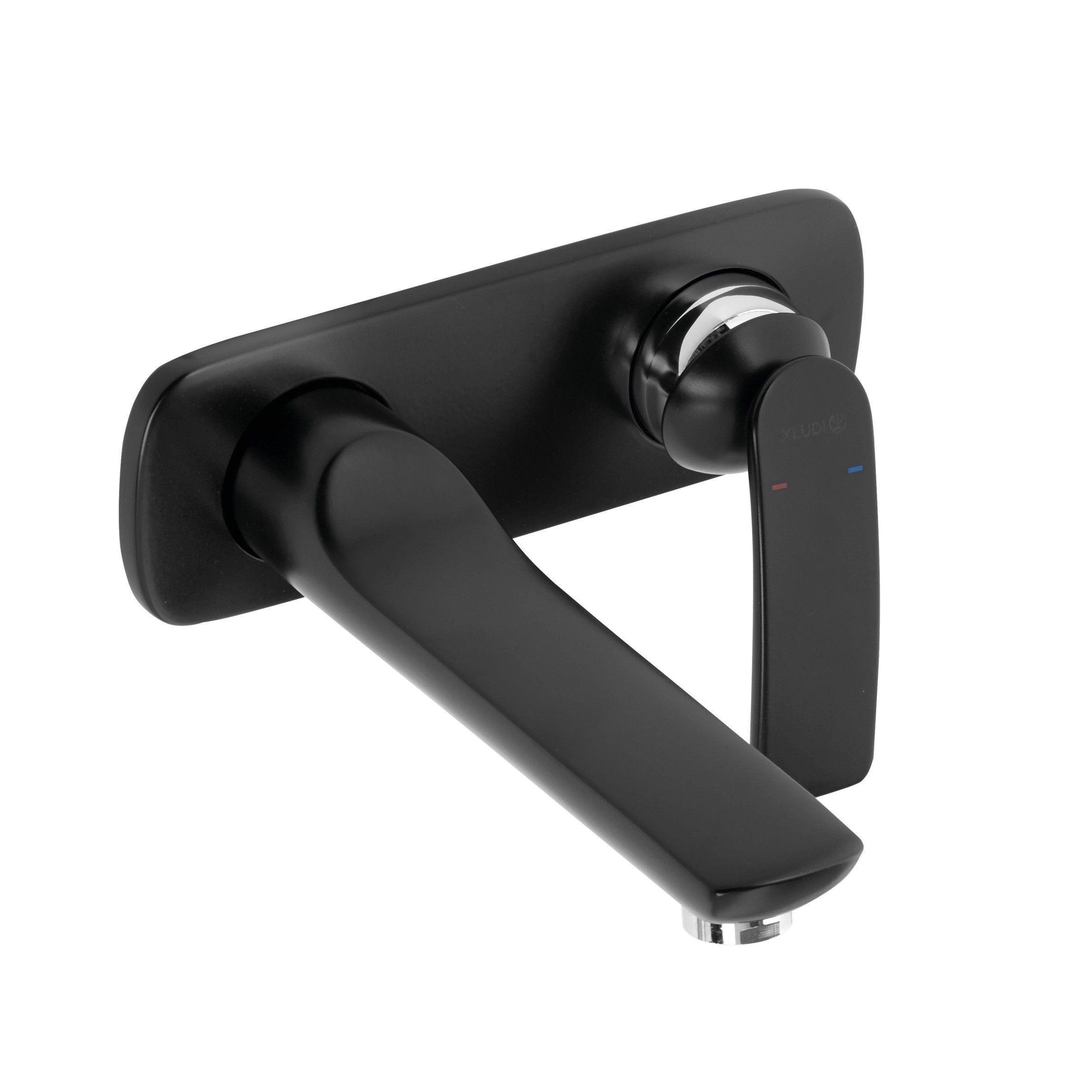 Змішувач для умивальника Kludi Balance 522468775 настінний одноважільний Чорний (147848)