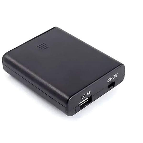 Адаптер питания USB на батарейках AA 5V Черный (3115) Адаптер питания USB на батарейках AA 5V Черный (3115)
