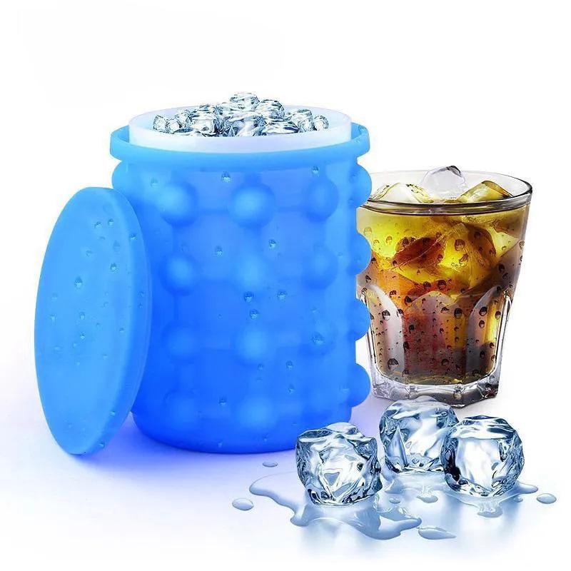 Форма для льда Ice Cube Maker Genie ведро круглое силиконовое (1022) - фото 5