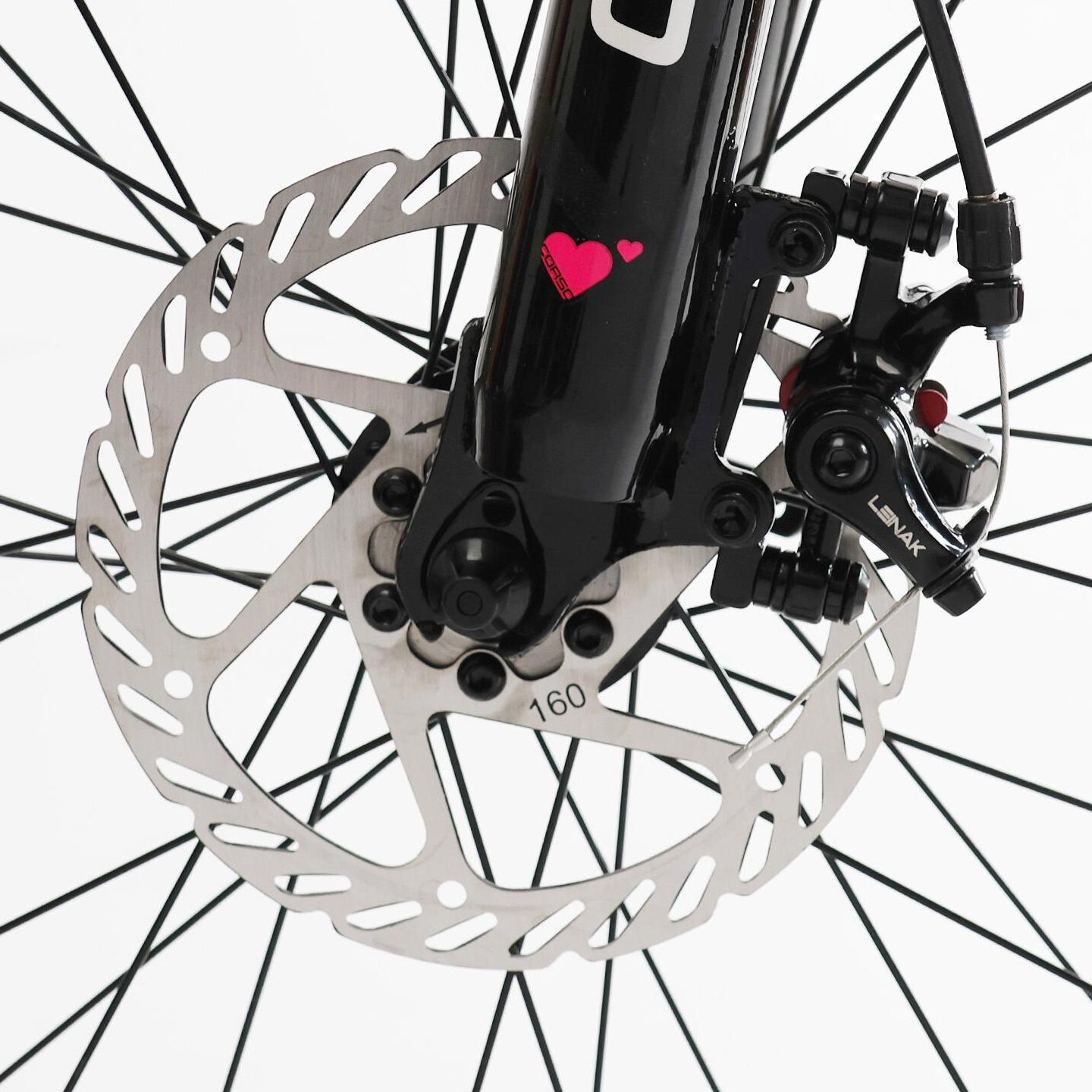 Велосипед гірський Corso Amber 27,5" рама 15" Чорно-рожевий - фото 5