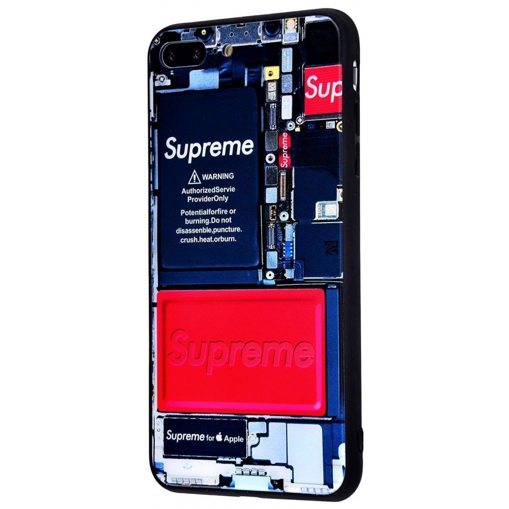 Чехол PRC Glass case My Style Glass/TPU для iPhone 7 Plus/8 Plus 08 с рисунком