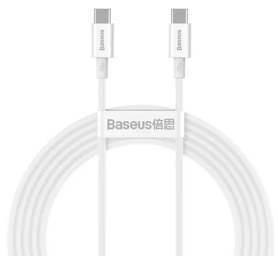 Кабель BASEUS Superior Series 2 Fast Charging Cable Type-C to Type-C P10365200211-04 100W 2 м White