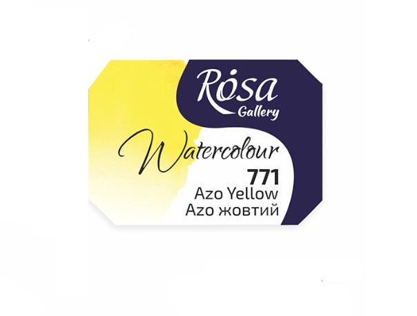 Краска акварельная ROSA Gallery 2,5мл 6 шт. 771 Azo желтый (4823098541028 343771)