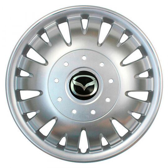 Автомобильные колпаки SKS 410 R16 с логотипом Mazda 4 шт. Серебристый Автомобильные колпаки SKS 410 R16 с логотипом Mazda 4 шт. Серебристый