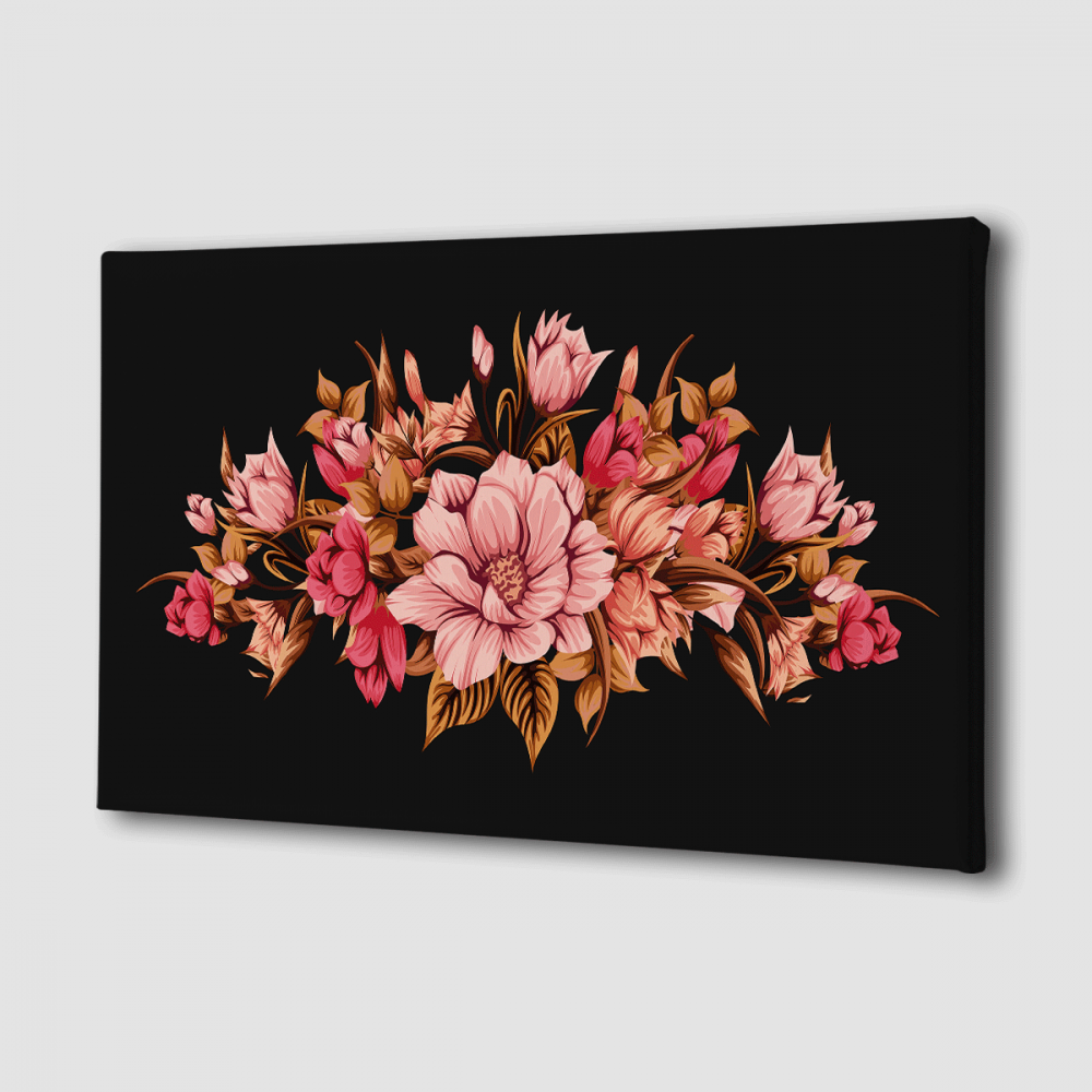 Картина Malevich Store Нежный букет 50x100 см (K0005)