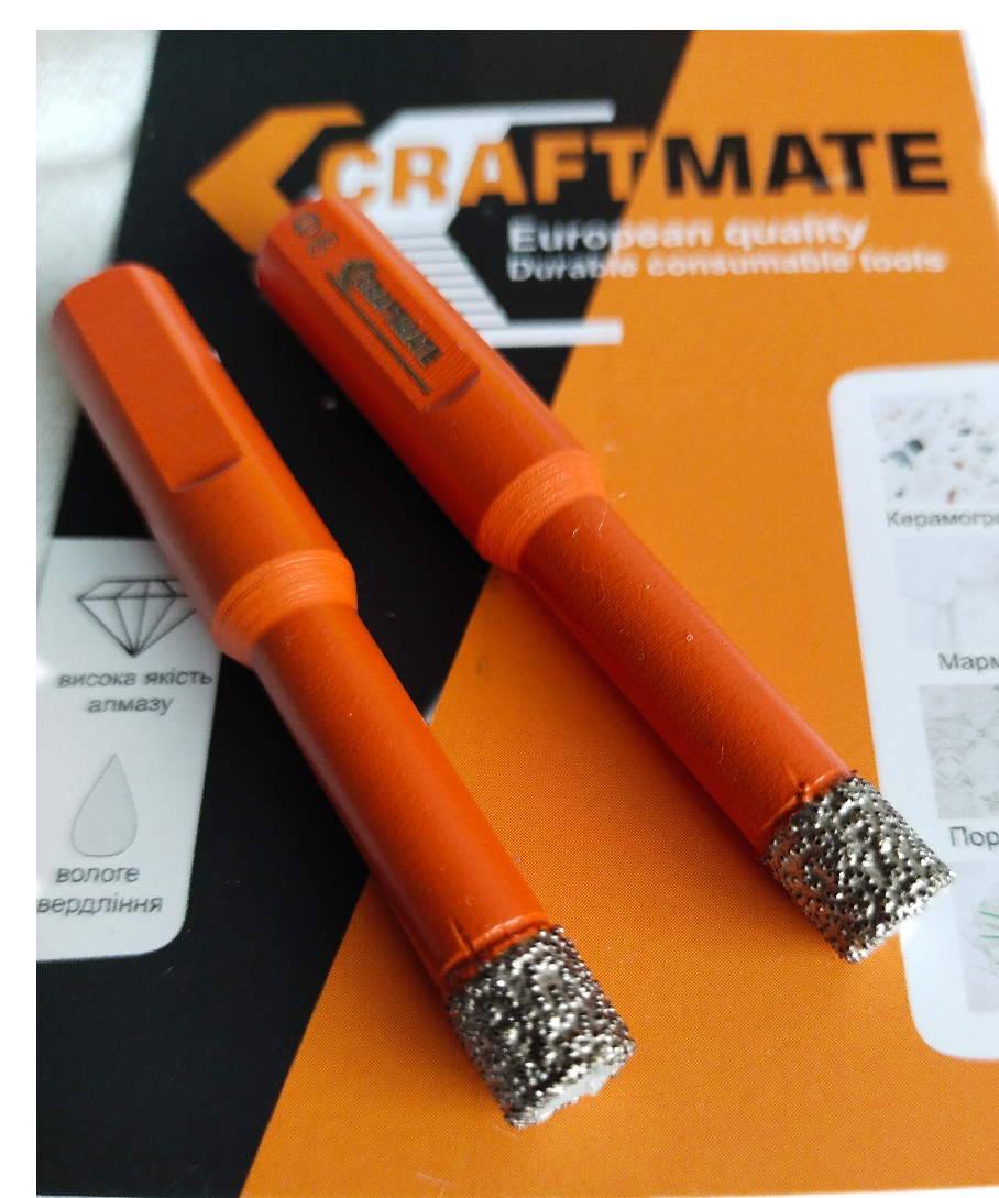 Сверло алмазное по керамограниту CRAFTMATE 8 мм 2 шт. (8СR-SP) - фото 2