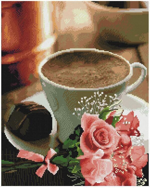 Алмазная мозаика ColorArt Утренний кофе 40х50 см (SP064)