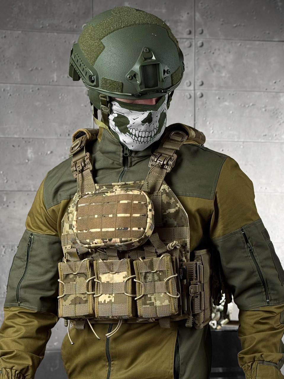 Плитоноска з підсумками та 4 точки скиду Піксель (міл-Б/0026)