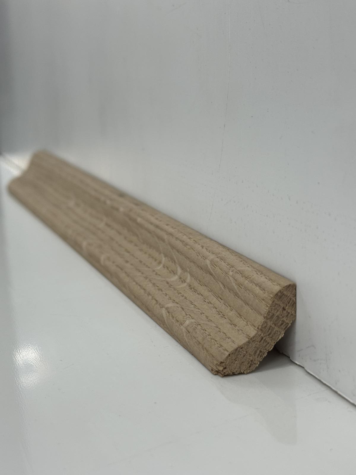 Плінтус дерев'яний із дуба Човник міні під фарбування 24х24 мм (29954323) - фото 4 Плінтус дерев'яний із дуба Човник міні під фарбування 24х24 мм (29954323) - фото 4