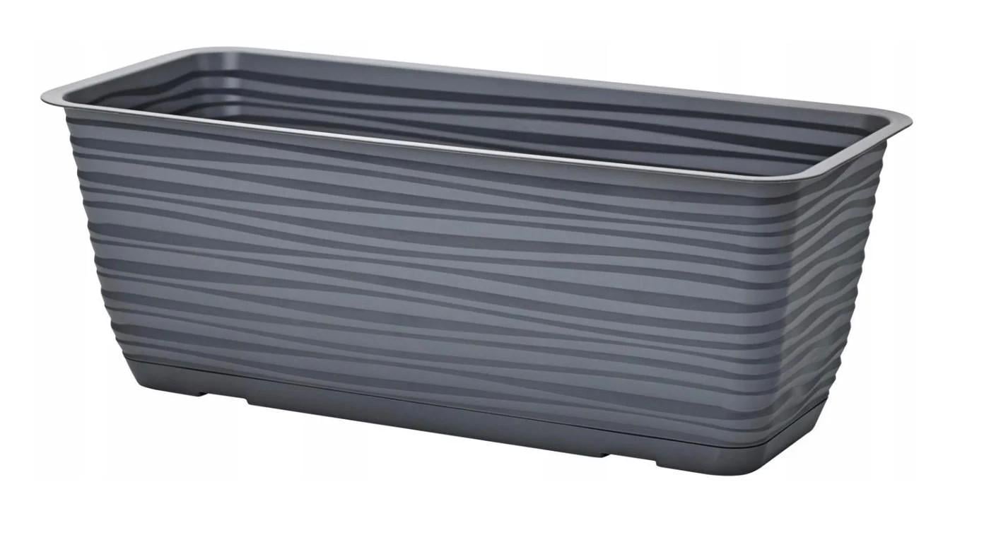 Горшок балконный Form-Plastic Sahara-60 8,84 л Антрацитовый (3190-014)