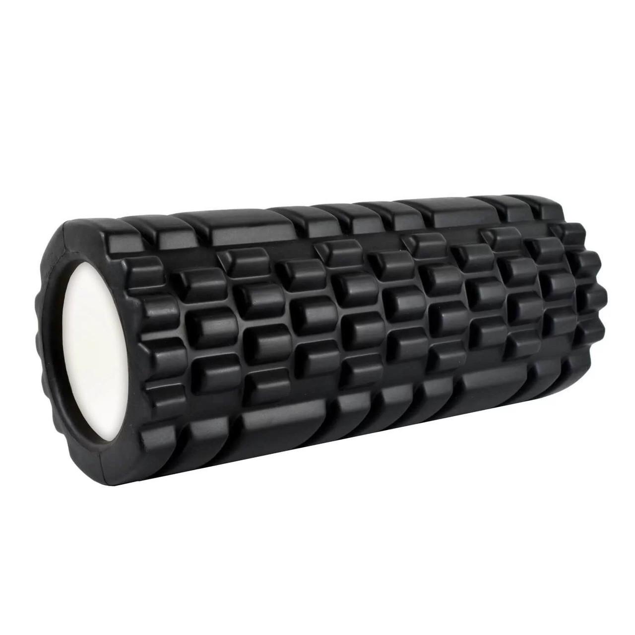 Ролик масажний U-Powex EVA foam roller 33x14 см Black - фото 3