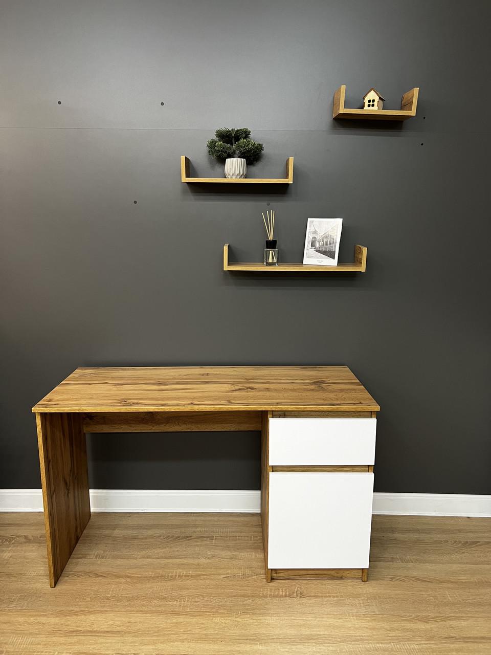 Стіл письмовий без ручок Лайт 1250х750х530 мм Дуб Аппалачі/Німфеа Альба - фото 7 Стіл письмовий без ручок Лайт 1250х750х530 мм Дуб Аппалачі/Німфеа Альба - фото 7