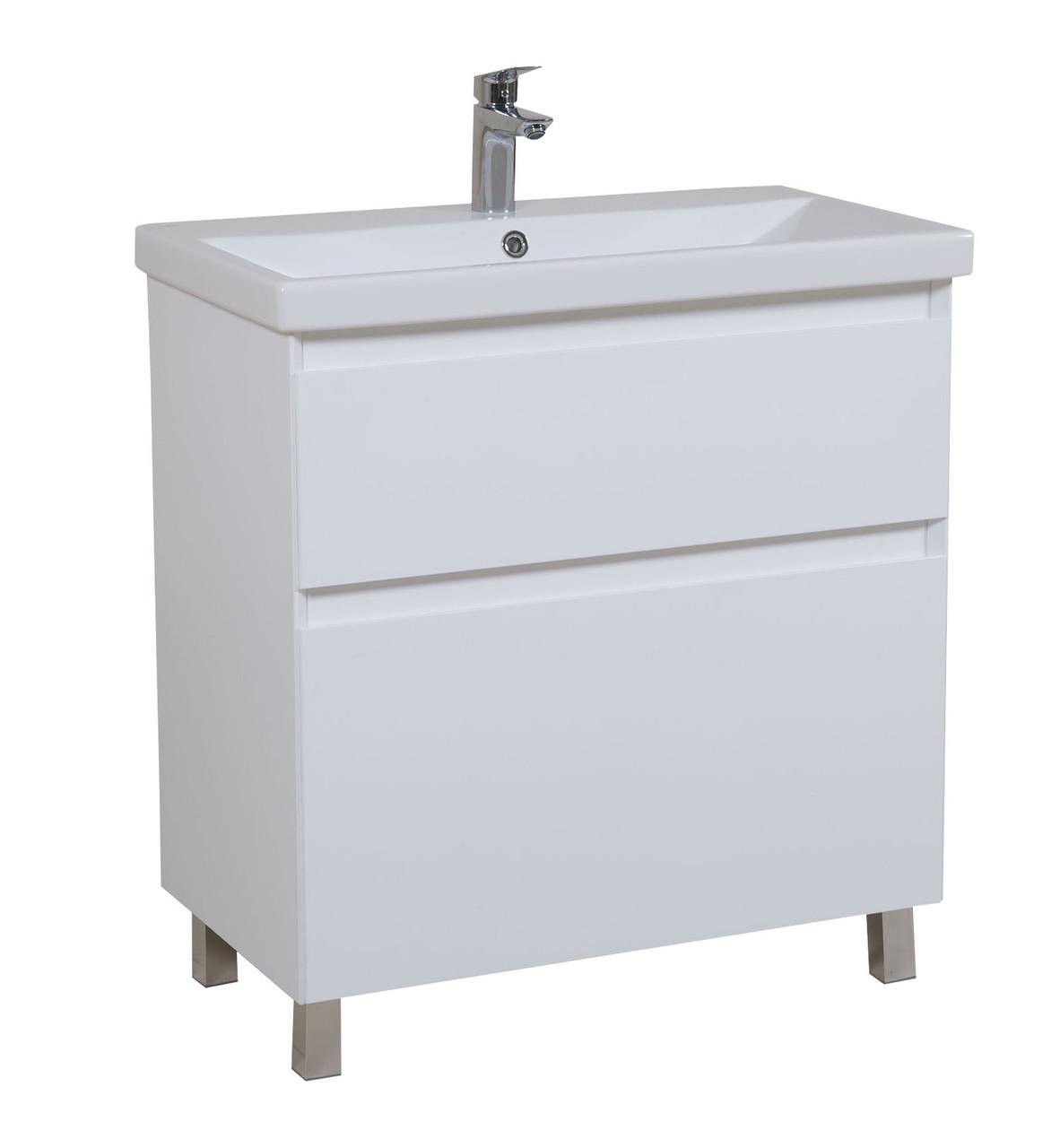 Тумба напольная Элит с умывальником Элит 80 см Белый матовый (1663872983) Тумба напольная Элит с умывальником Элит 80 см Белый матовый (1663872983)