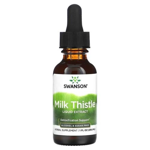 Расторопша Силимарин Swanson Milk Thistle Liquid Extract 29,6 мл (SW1171)